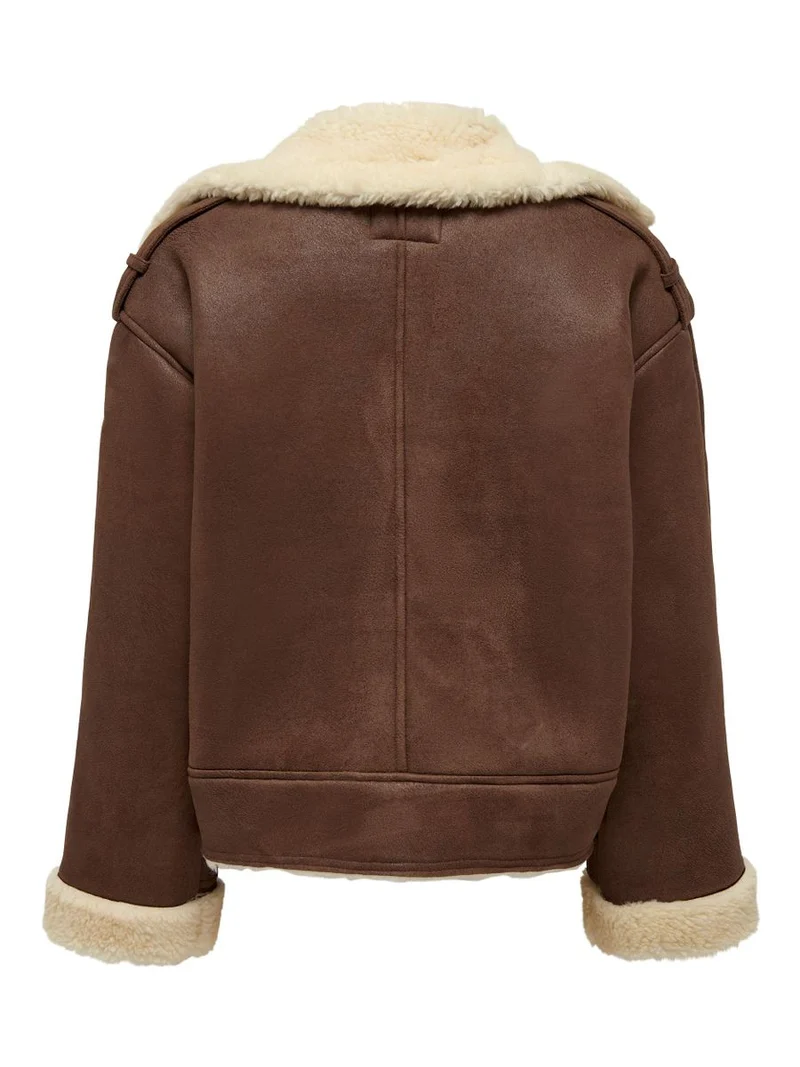 ONLYLVA FAUX SUEDE BONDED JACKET CC OTW