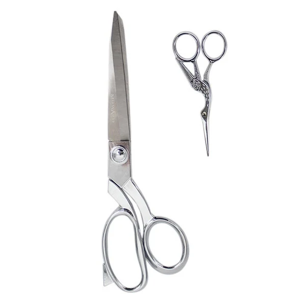 Milward-Set: Stoffschere (25,5 cm) & Stickschere (11,5 cm) – Silber