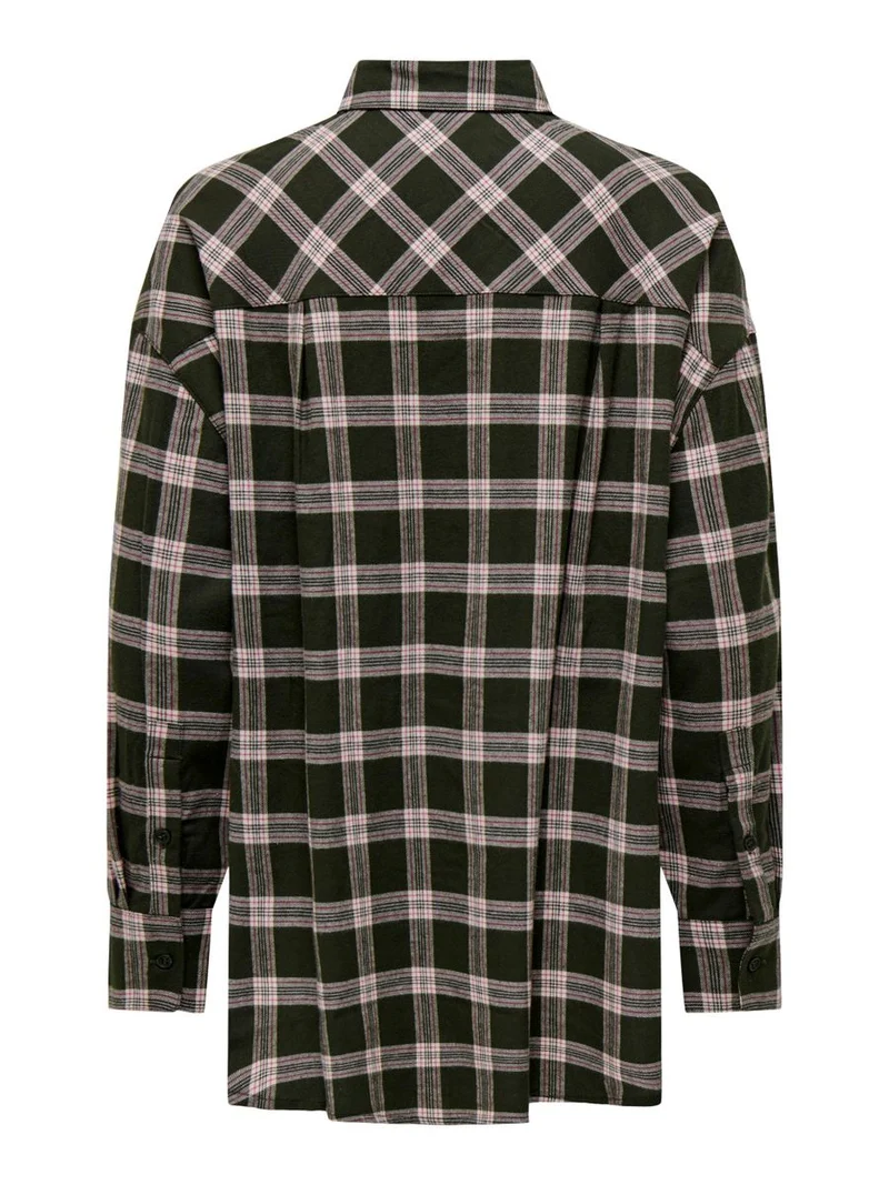 ONLSARITA LS OVERSIZE CHECK SHIRT WVN