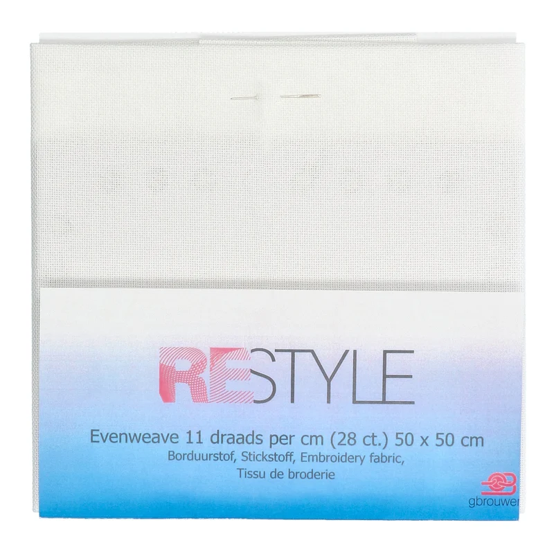 Restyle-Stickstoff, Evenweave, 11 Fäden pro cm (28 ct.), 087 Off-White