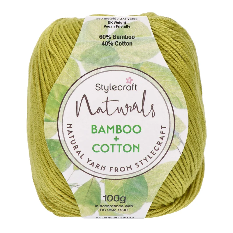Stylecraft Naturals – Bamboo + Cotton DK 7125 Citronelle