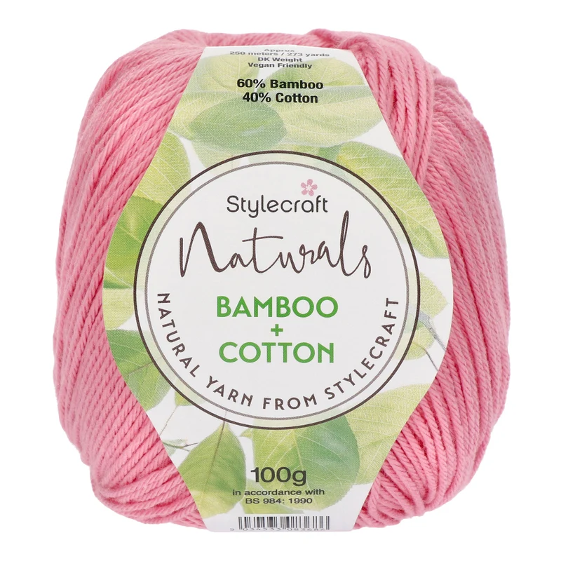 Stylecraft Naturals – Bamboo + Cotton DK 7133 Blush