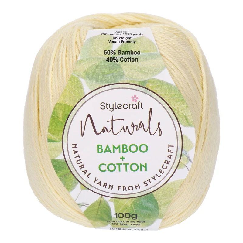 Stylecraft Naturals – Bamboo + Cotton DK 7129 Buttermilk