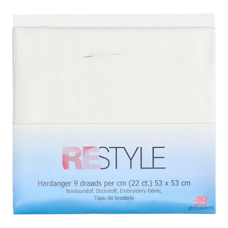 Restyle Stickstoff Hardanger, 9 Fäden pro cm (22 ct.) 009 Weiß