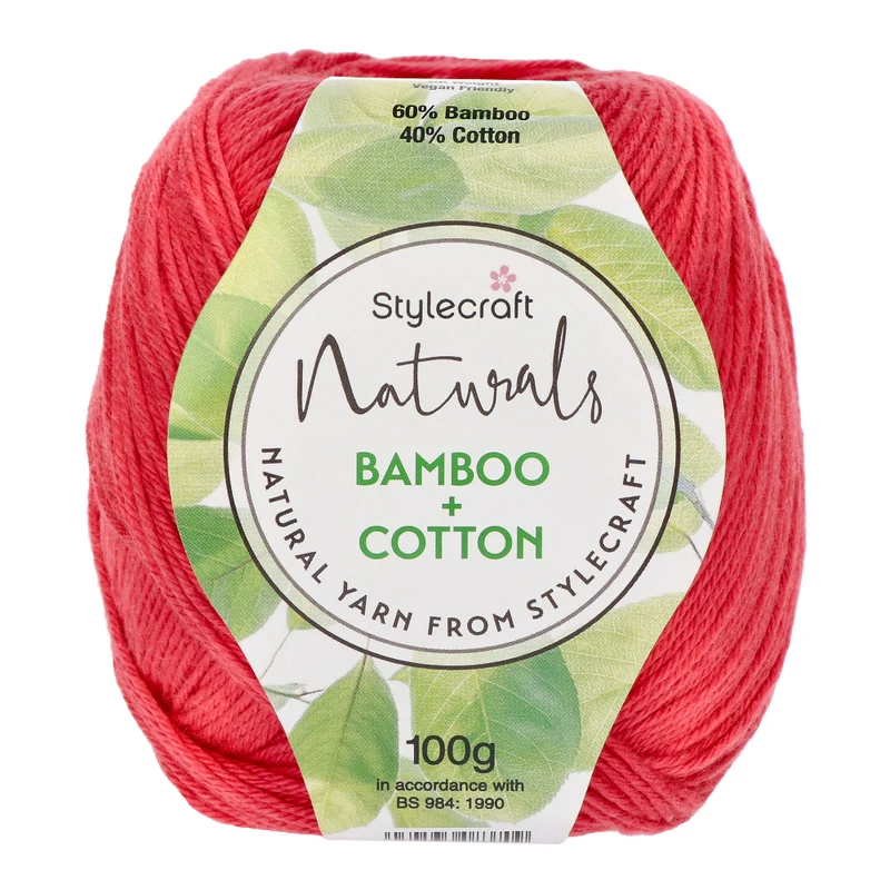 Stylecraft Naturals – Bamboo + Cotton DK 7135 Azalea