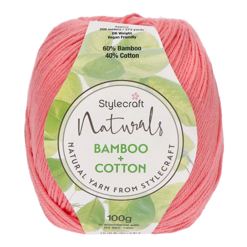 Stylecraft Naturals – Bamboo + Cotton DK 7134 Coral