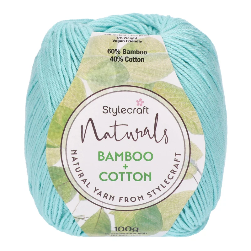 Stylecraft Naturals – Bamboo + Cotton DK 7141 Aqua