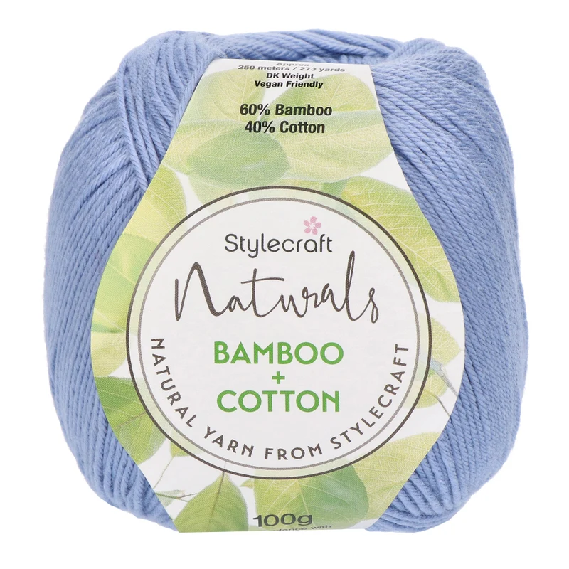 Stylecraft Naturals – Bamboo + Cotton DK 7140 Kornblume