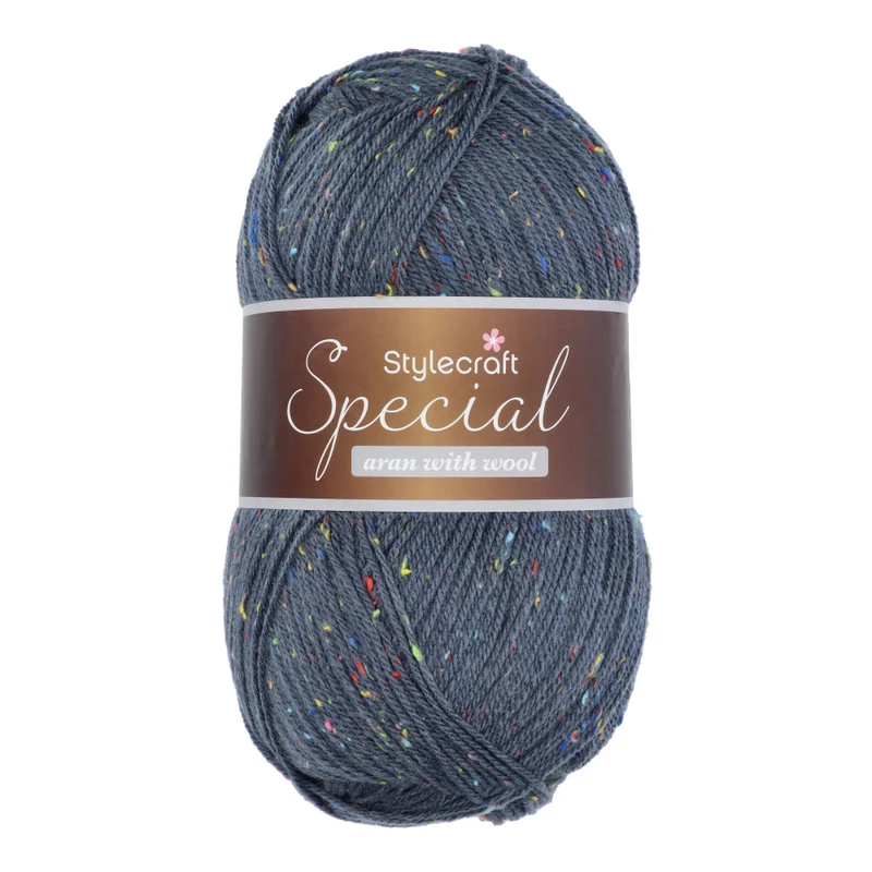 Stylecraft Special Aran with Wool – Nepp-Farbtöne 3988 Steely Blue Nepp