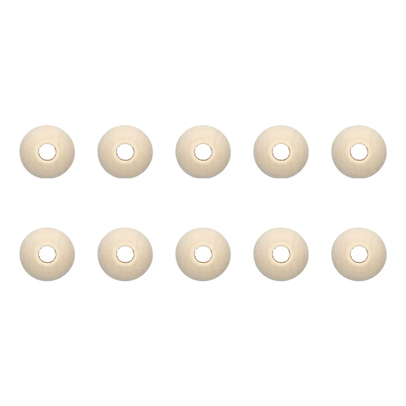 Rico Makramee Holzperlen 20 mm – 10 Stück