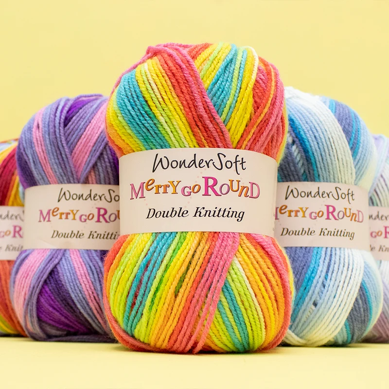 Stylecraft Wondersoft Merry Go Round DK 3154 Pastell-Regenbogen