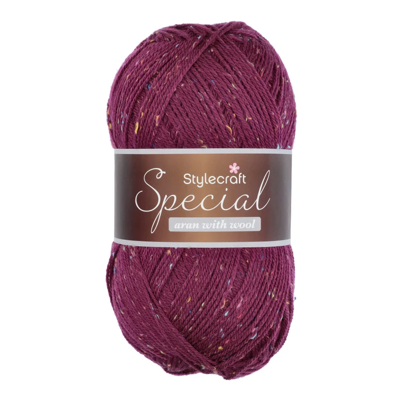 Stylecraft Special Aran with Wool – Nepp-Farbtöne 5515 Claret Nepp