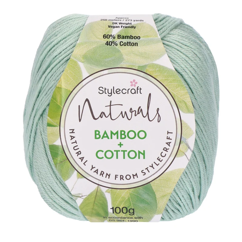 Stylecraft Naturals – Bamboo + Cotton DK 7143 Seafoam