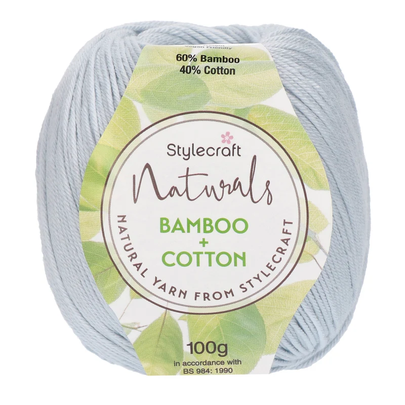 Stylecraft Naturals – Bamboo + Cotton DK 7149 Silver