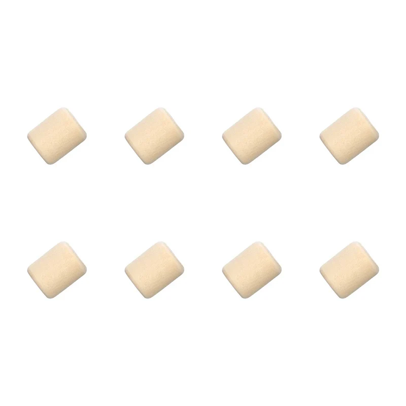 Rico Makramee Holzperlen 20 x 24 mm, naturfarben – 8 Stück