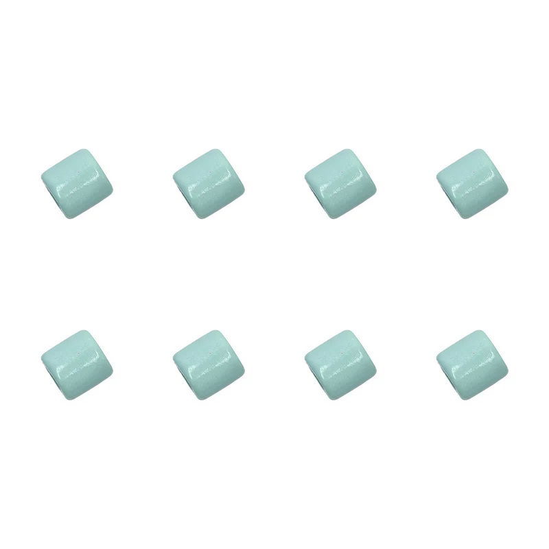 Rico Makramee Holzperlen 17 x 17 mm Türkis – 8 Stück