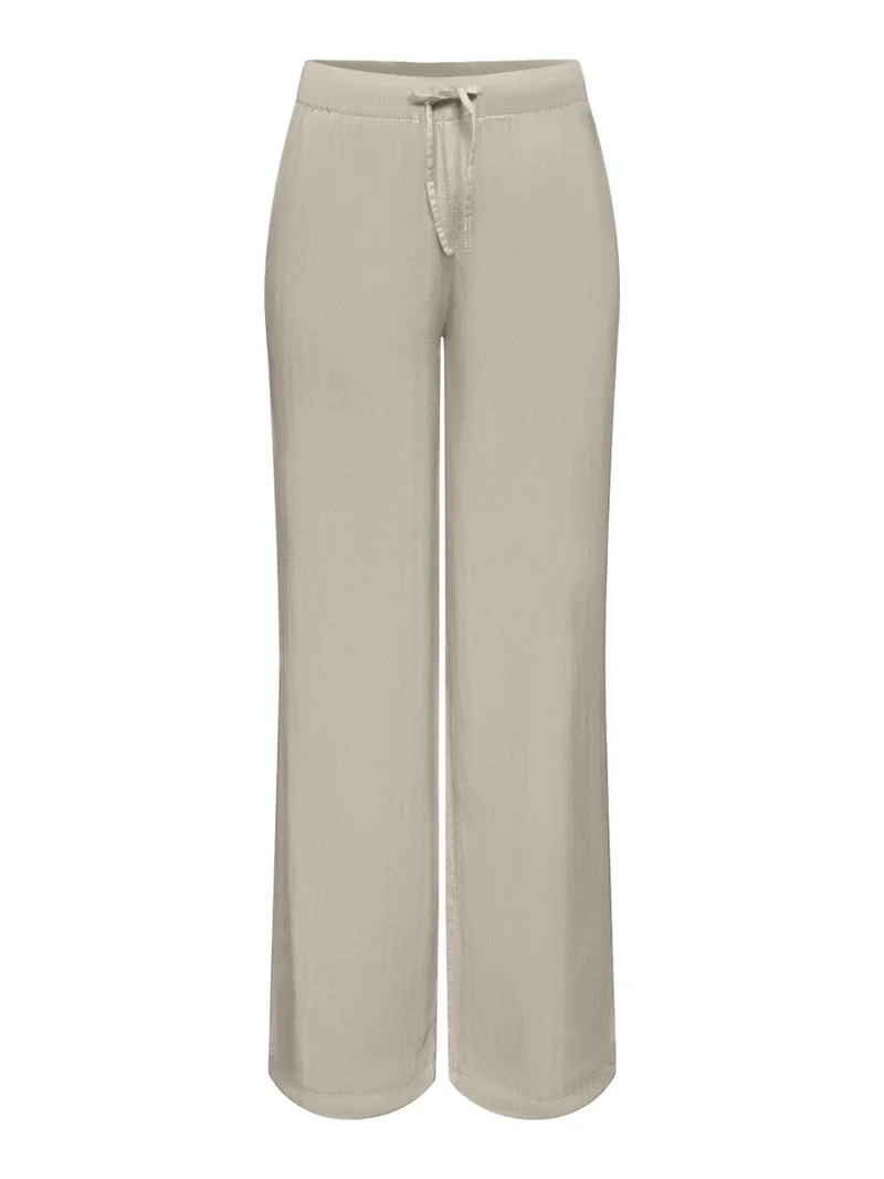 ONLCARO MW LINEN BL PULL-UP PANT PNT