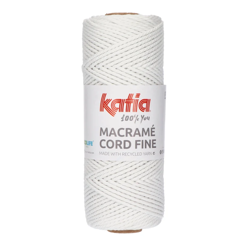 Katia Makramee Cord Fine 200 Weiß
