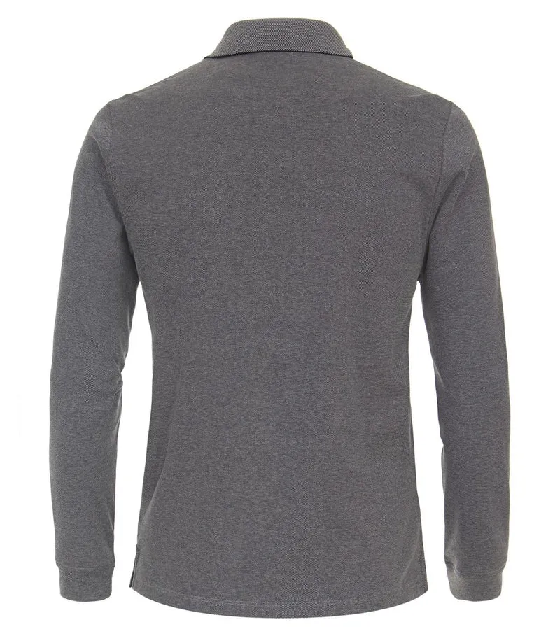 Polo-Shirt Langarm gestreift