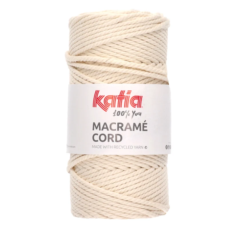 Katia Makramee-Kordel 100 Naturweiß