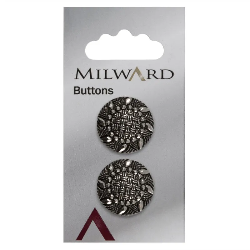 Milward Metallknopf „Sonne“ 20 mm (2 Stück)