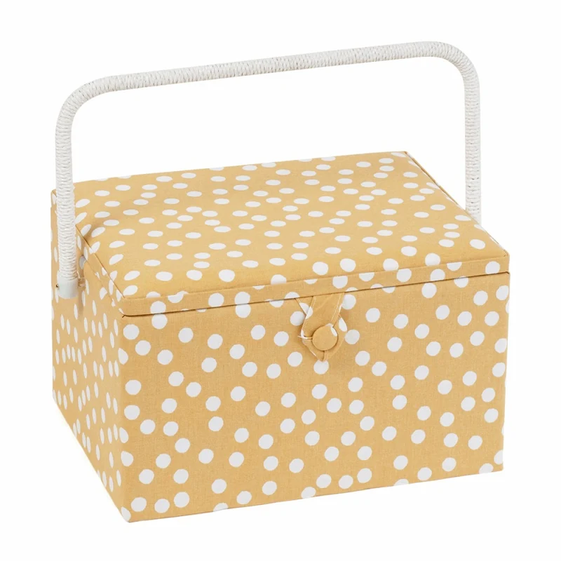 Nähkorb „Large Yellow Dots“