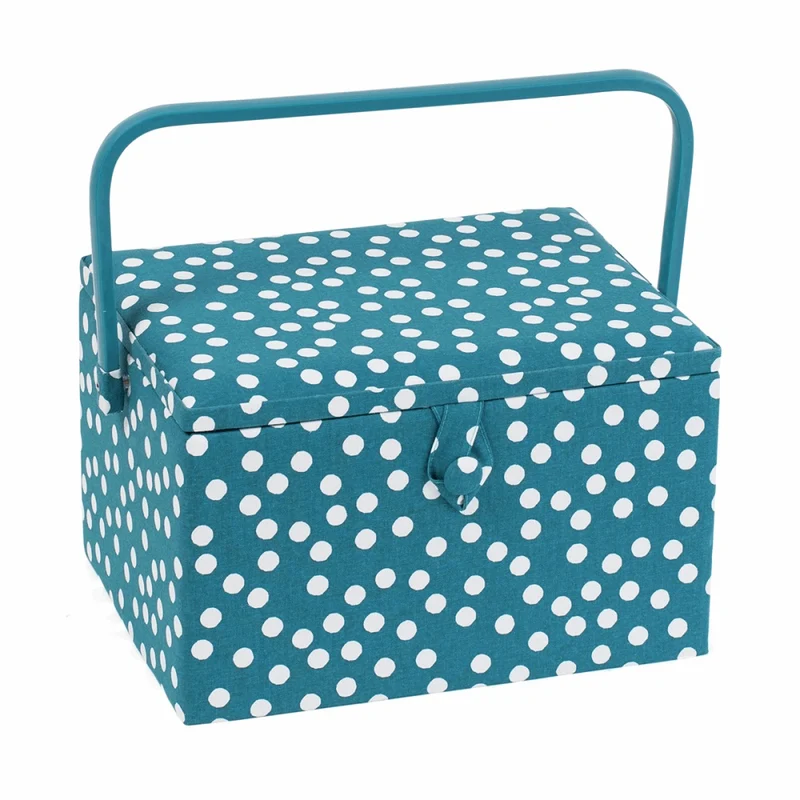 Nähkorb „Large Blue Dots“