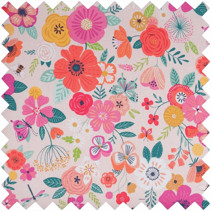 Nähkorb „Large Floral Garden Pink“