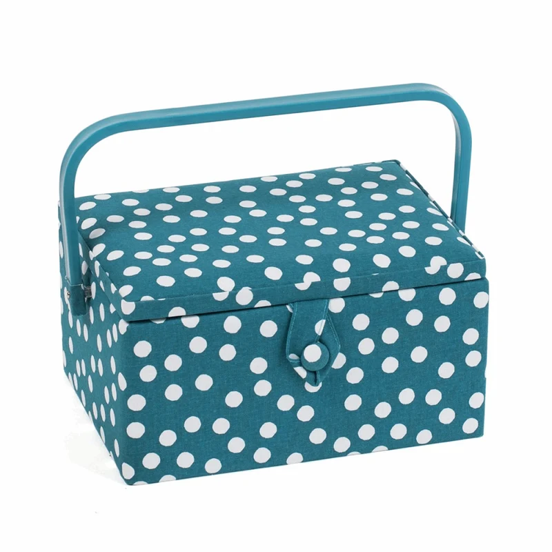 Nähkorb „Medium Blue Dots“