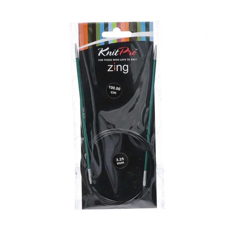 KnitPro Zing Rundstricknadeln 100 cm, 3,25 mm