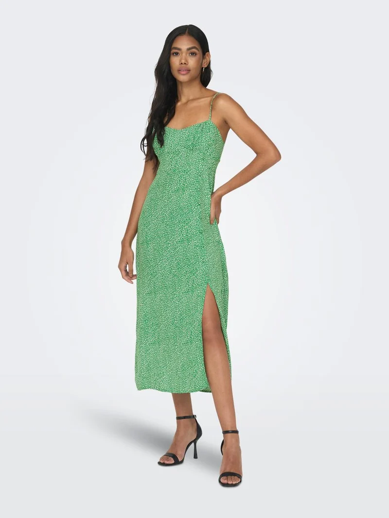 ONLLEONORA STRAP MIDI DRESS PTM