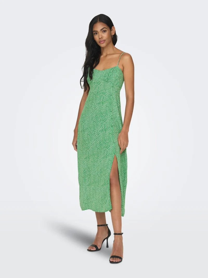 ONLLEONORA STRAP MIDI DRESS PTM