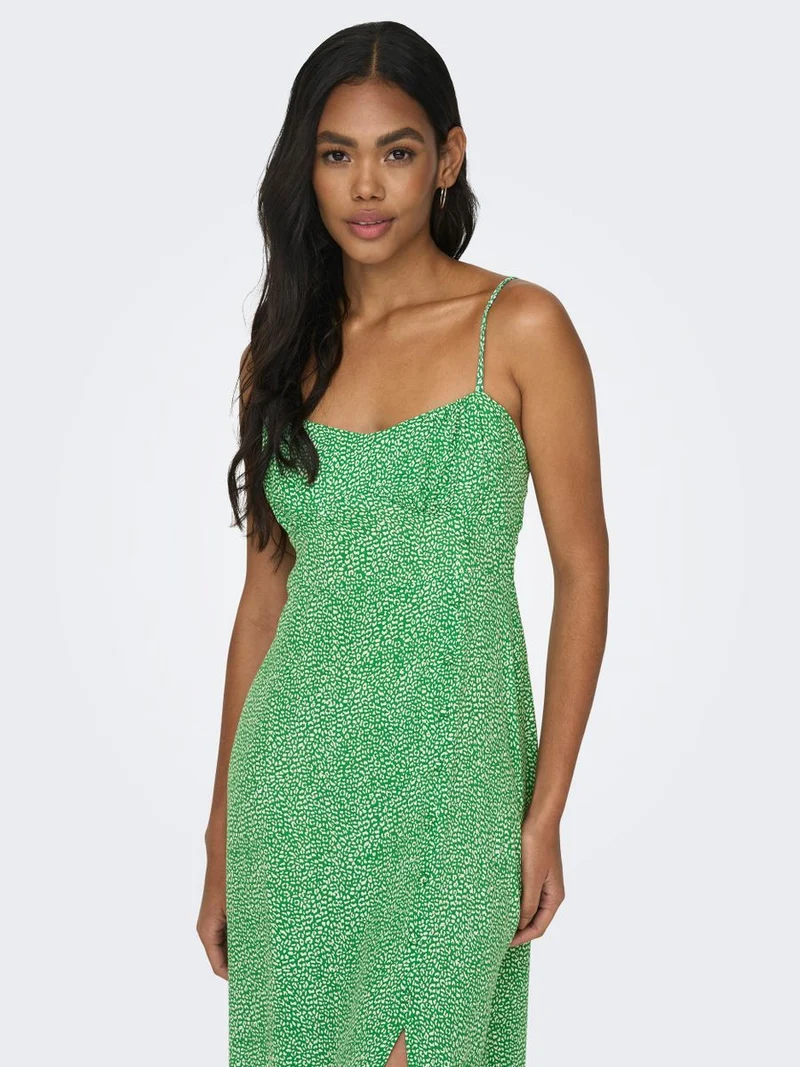 ONLLEONORA STRAP MIDI DRESS PTM