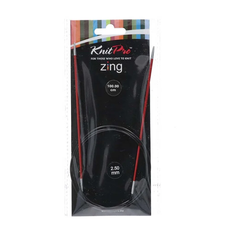KnitPro Zing Rundstricknadeln 100 cm, 2,50 mm