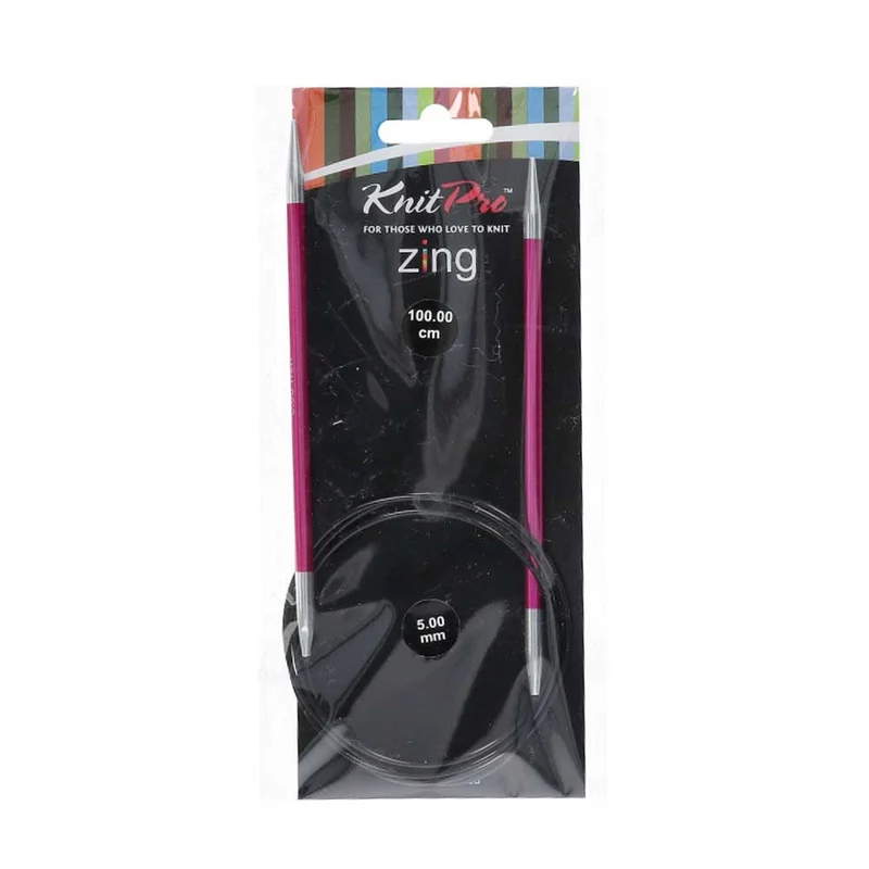 KnitPro Zing Rundstricknadeln 100 cm, 5,00 mm