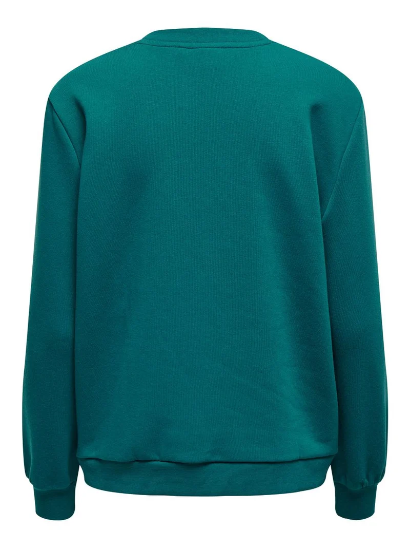ONLTERRY L/S O-NECK BOX SWT