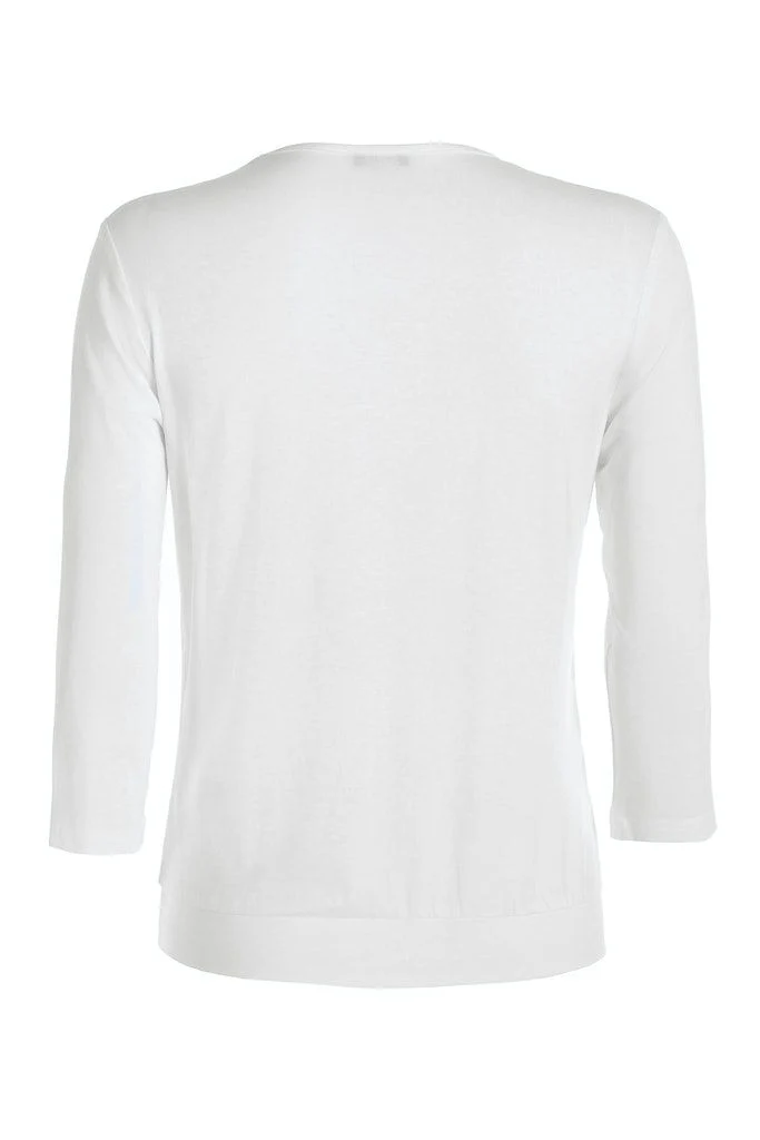 Blusenshirt NOS mit unterlegtem Vorderteil