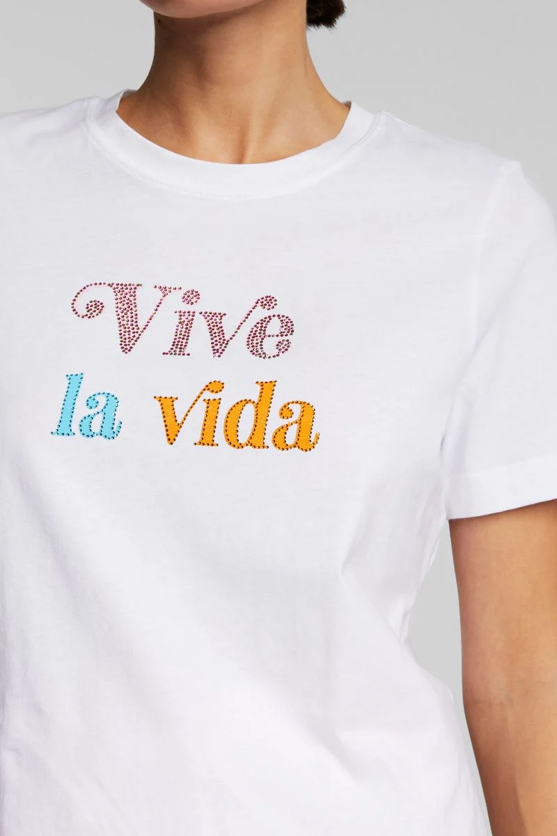 T-Shirt with placed print organic