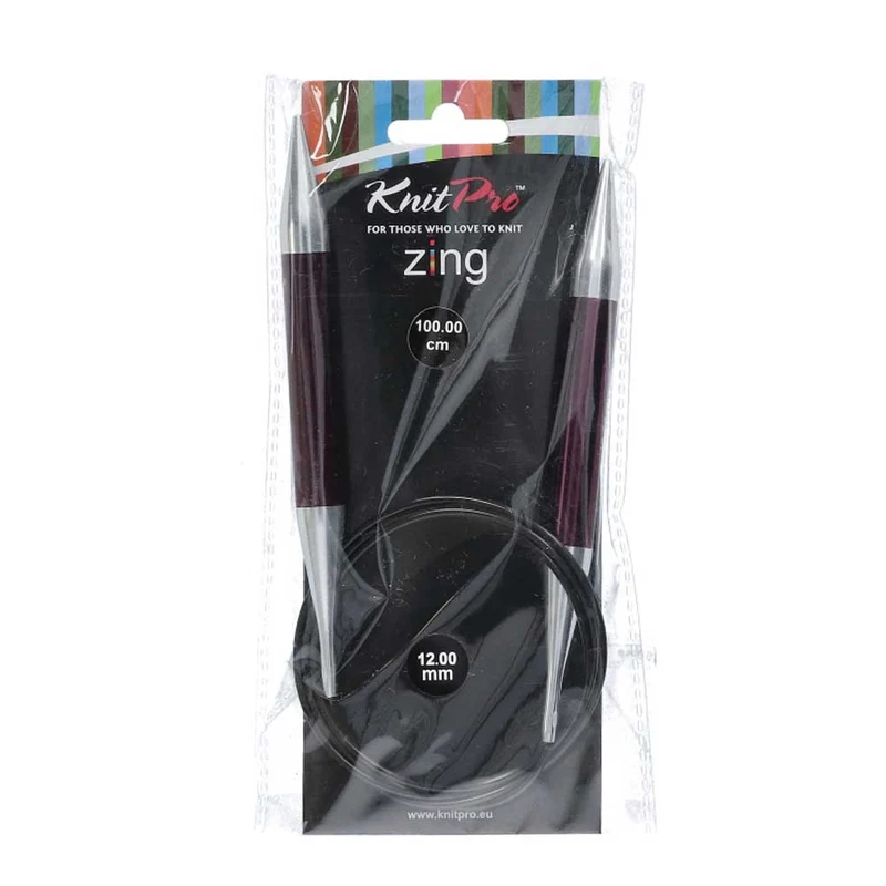 KnitPro Zing Rundstricknadeln 100 cm, 12,00 mm