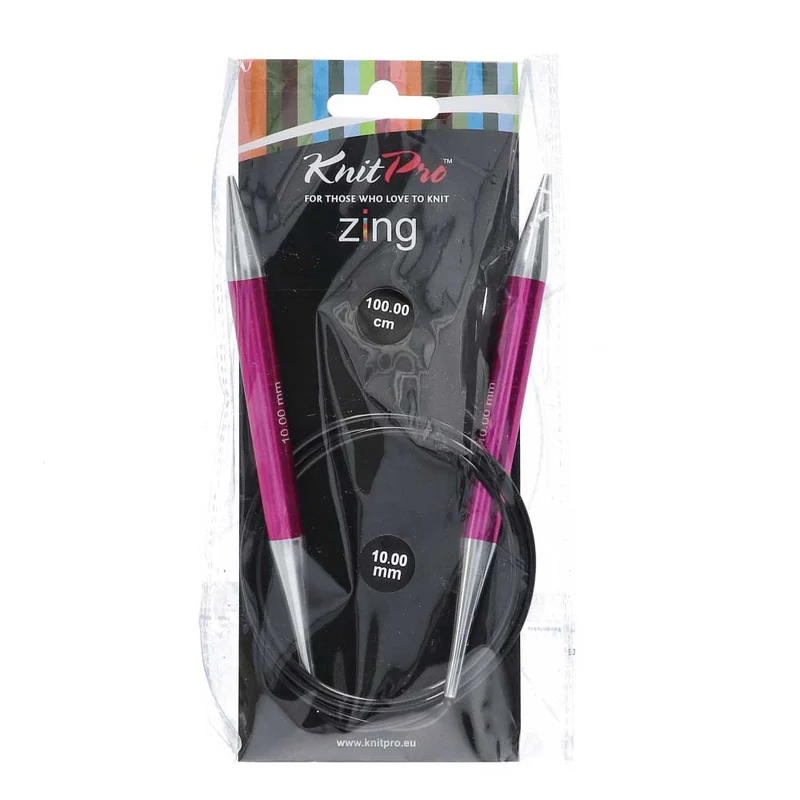 KnitPro Zing Rundstricknadeln 100 cm, 10,00 mm