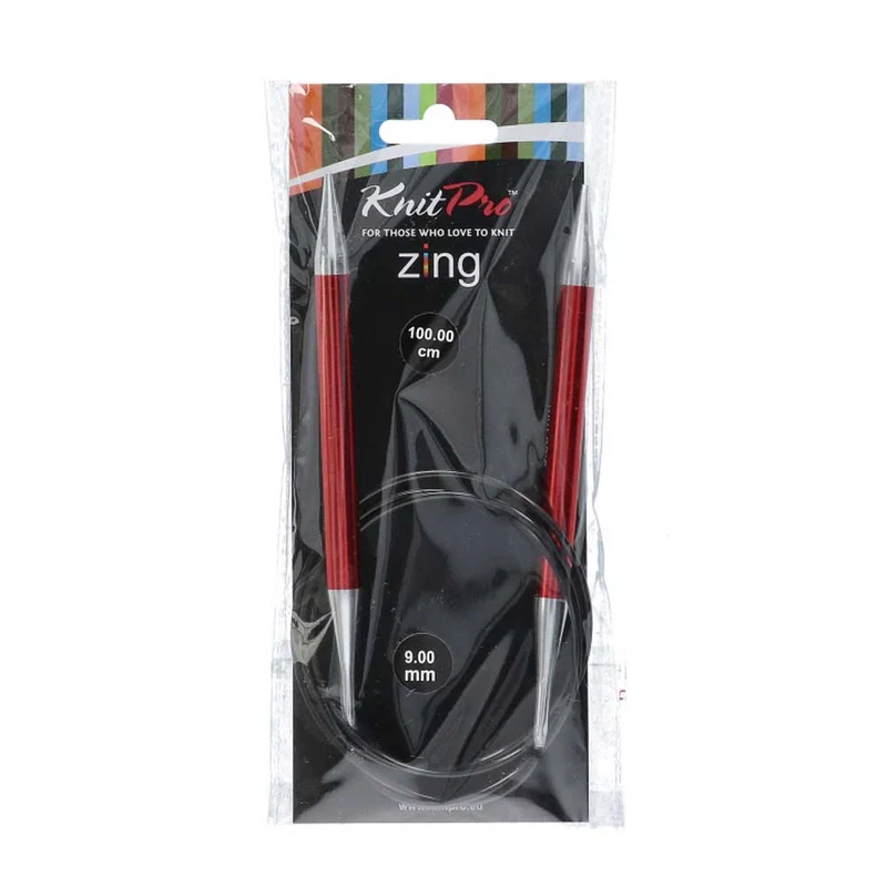KnitPro Zing Rundstricknadeln 100 cm, 9,00 mm