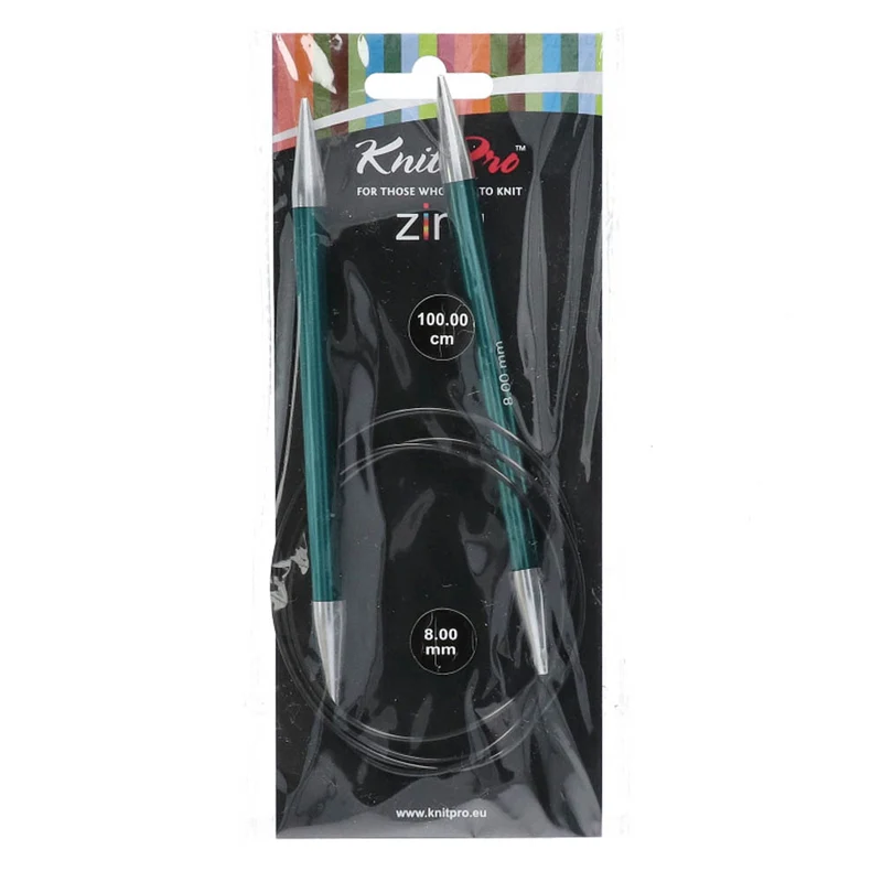 KnitPro Zing Rundstricknadeln 100 cm, 8,00 mm