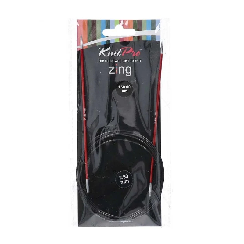 KnitPro Zing Rundstricknadeln 150 cm, 2,50 mm