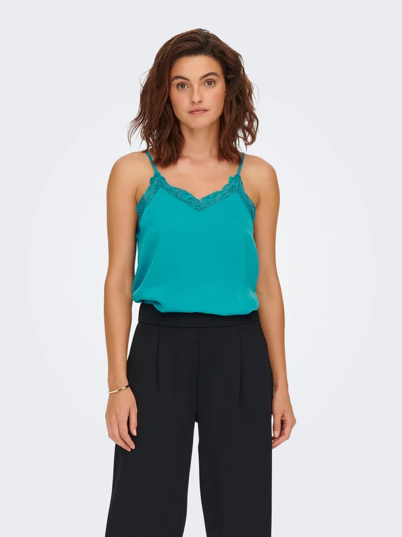 ONLFRIDAY S/L LACE SINGLET WVN
