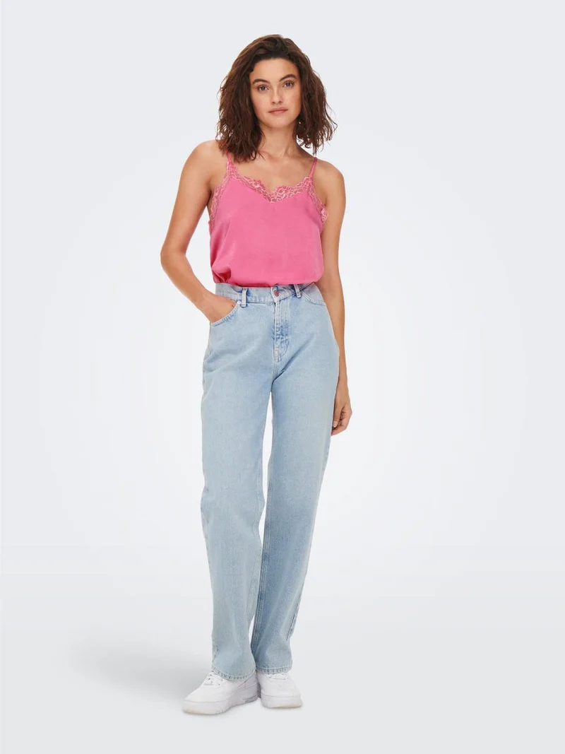 ONLFRIDAY S/L LACE SINGLET WVN