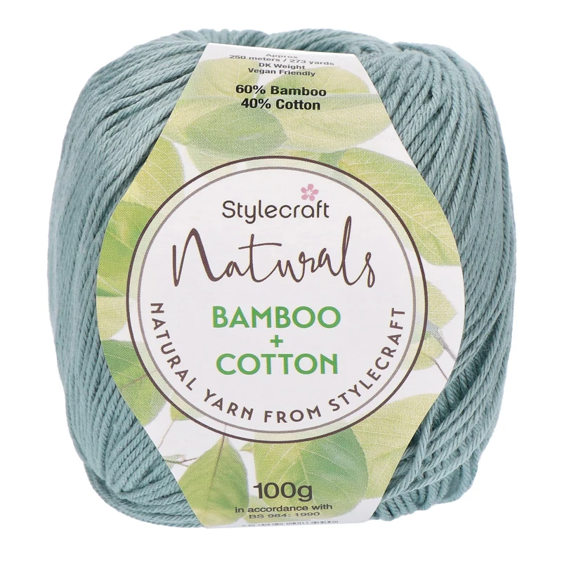 Stylecraft Naturals – Bamboo + Cotton DK 7164 Bluestone