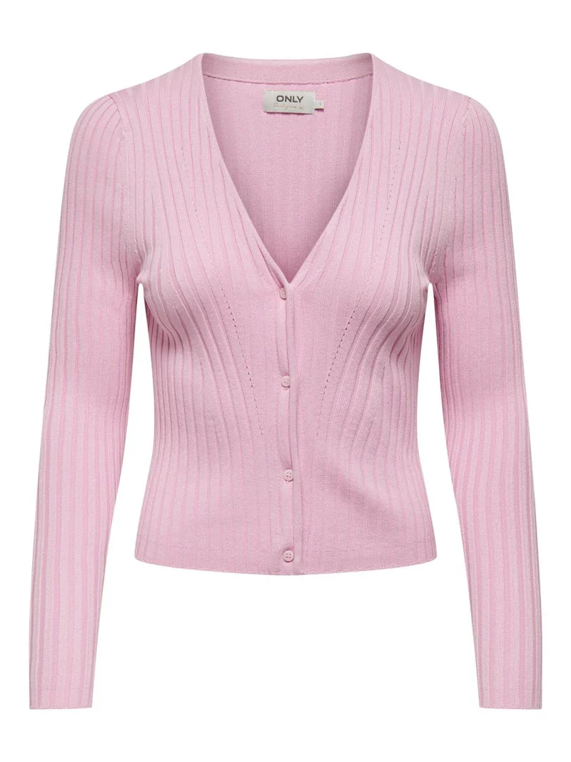 ONLMEDDI LS RIB BUTTON CARDIGAN CC KNT