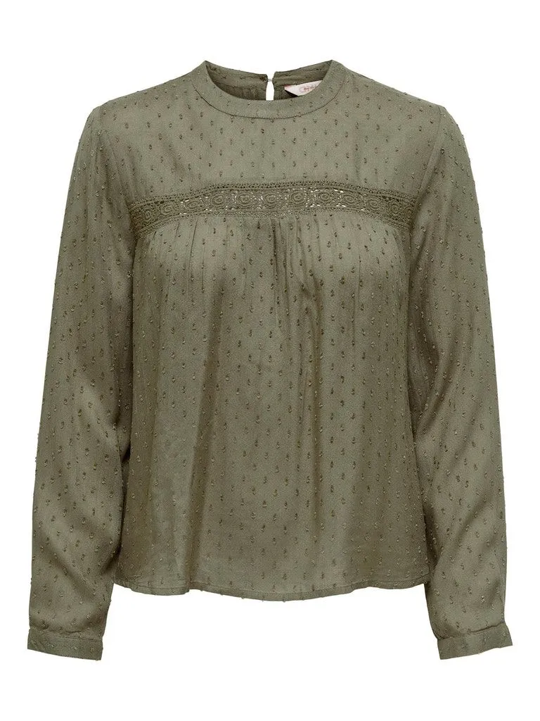 ONLPELIA LIFE LS DOT DNM BLOUSE FF CS