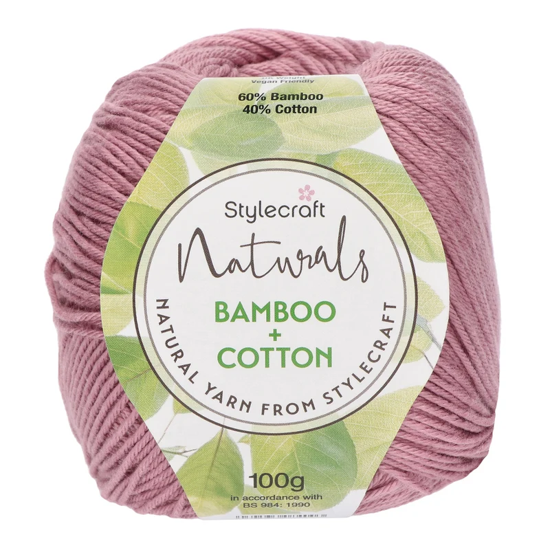 Stylecraft Naturals – Bamboo + Cotton DK 7165 Rose
