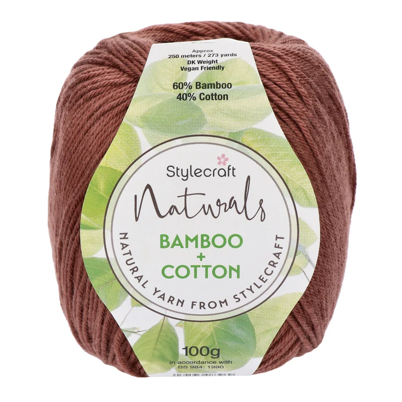 Stylecraft Naturals – Bamboo + Cotton DK 7161 Umber
